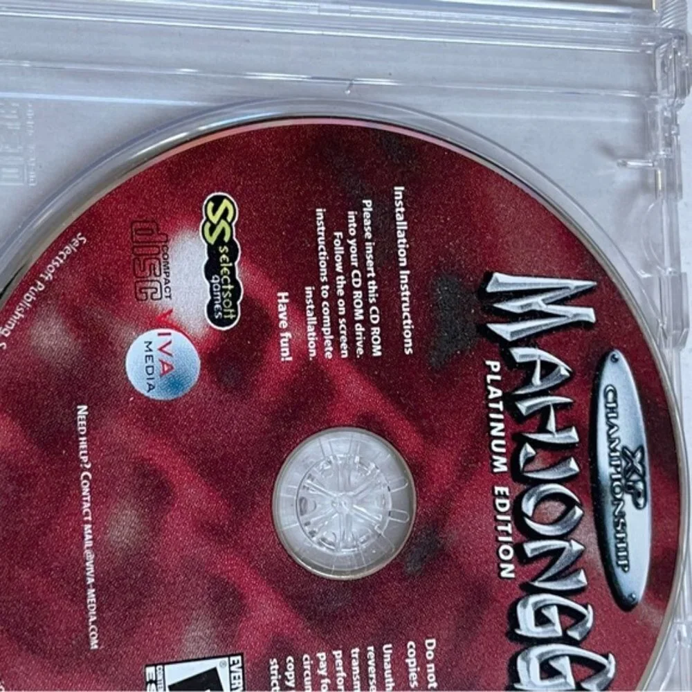 Mahjongg Platinum Edition Games PC Games CD ROM E Everyone ESRB Viva Games 2004